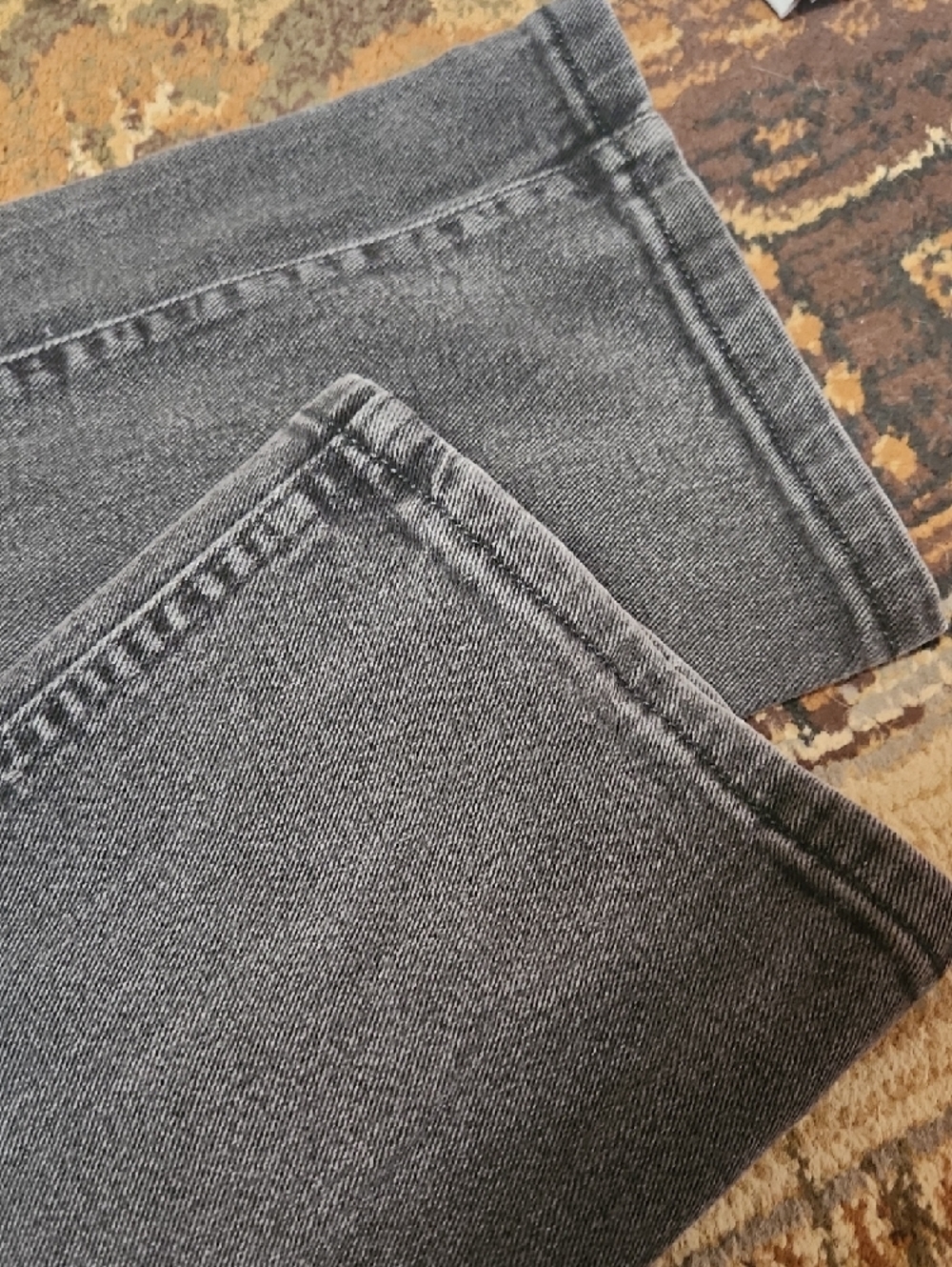 Wrangler Gray Flared Wide Leg Jeans - Picture 4 of 8